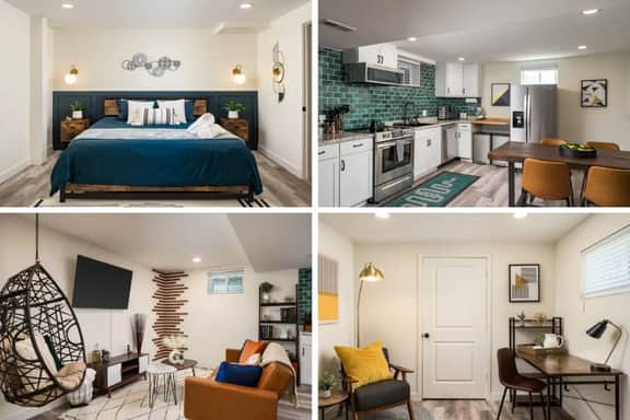 King Bed 1BR Garden Suite Near RiNo
