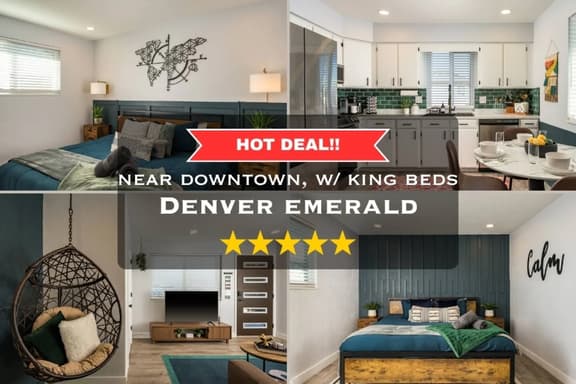 King Beds | 2BR + Full Kitchen Near Red Rocks